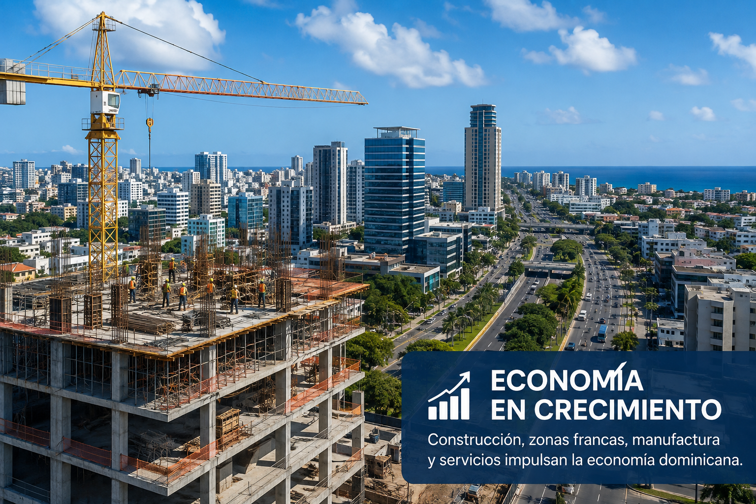 Economía dominicana crece 4.6 % en julio y acumula expansión de 4.5 % en 2026
