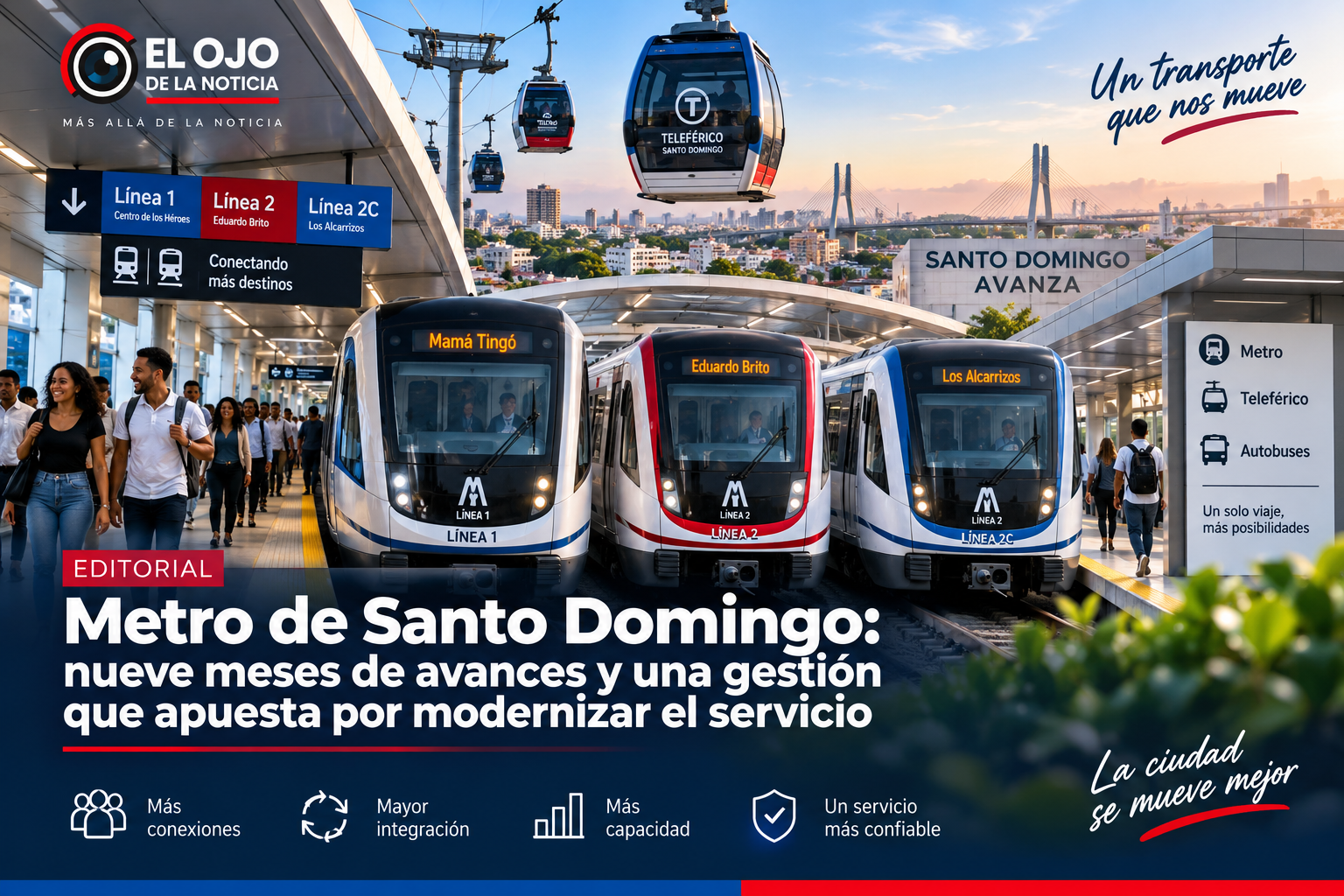 Metro de Santo Domingo: nueve meses de avances y una gestión que apuesta por modernizar el servicio